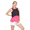thumbnail image 1 of Blusa bicolor sin mangas Roman Fashion /Juvenil, 8038 (Fiusha) fucsia M, 1 of 4