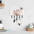 thumbnail image 6 of Mother's Day Balloons Mail Holder Organizer Wall Mount with Shelf Key Holder Key Rack with 5 Key Hooks for Wall Decorative, 6 of 6