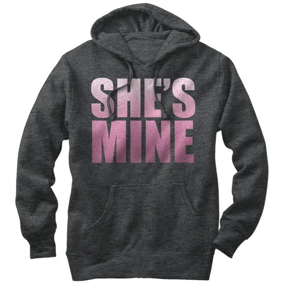 Men's Lost Gods She's Mine Pull Over Hoodie Charcoal Heather Medium