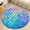 Flannel-2, variant on Colorful Fish Scale Pattern Round Area Rugs for Bedroom Living Room, 4FT Soft Indoor Circle Carpets, Carpet Home Decor Floor Mat