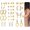 16K Gold Plated, variant on 15 Pairs Hypoallergenic Flat Back Stud Earrings Stacks for Women Cartilage,16K Gold Plated