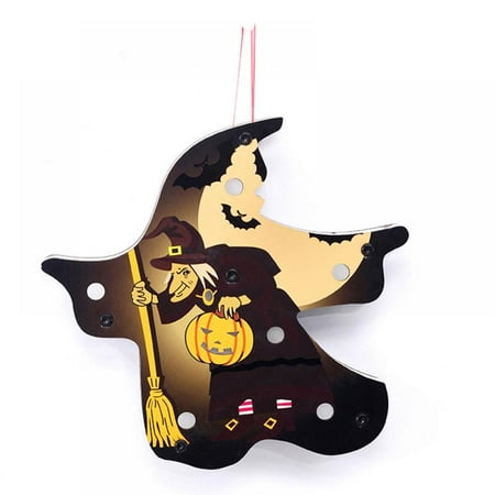 

Witch Halloween Ornaments LED Lights Party Decoration Ornaments Pendant