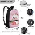 thumbnail image 5 of Yuyamidu Cow Kids School Backpack Strawberry Bookbag for Girls 7-8 Pink Book Bags for School Children Primary School Bags Elementary School Backpacks, 5 of 6