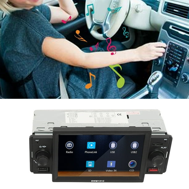 Reproductor MP5 Para Coche, 5.1, Estéreo Para Coche Con Un Solo Dinar Con Cámara De Reserva De 12 LED Para Upgarde