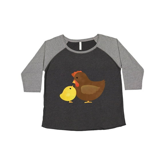 Inktastic Hen and Chick Farm Animals Women's Plus Size T-Shirt