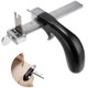 thumbnail image 1 of Herramienta para cortar cuero, cortador de correas de cuero con mango de aluminio, cortador de tiras de cuero, herramienta manual para manualidades de cuero con accesorio, 1 of 5