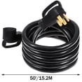 thumbnail image 2 of VEVOR 50Ft 50 Amp RV Extension Cord Durable Premium Power Cord RV 26.5mm Wire Diameter Extension Cord Copper Wire RV Cord Power Supply Cable for Trailer Motorhome Camper with Handles, 2 of 9