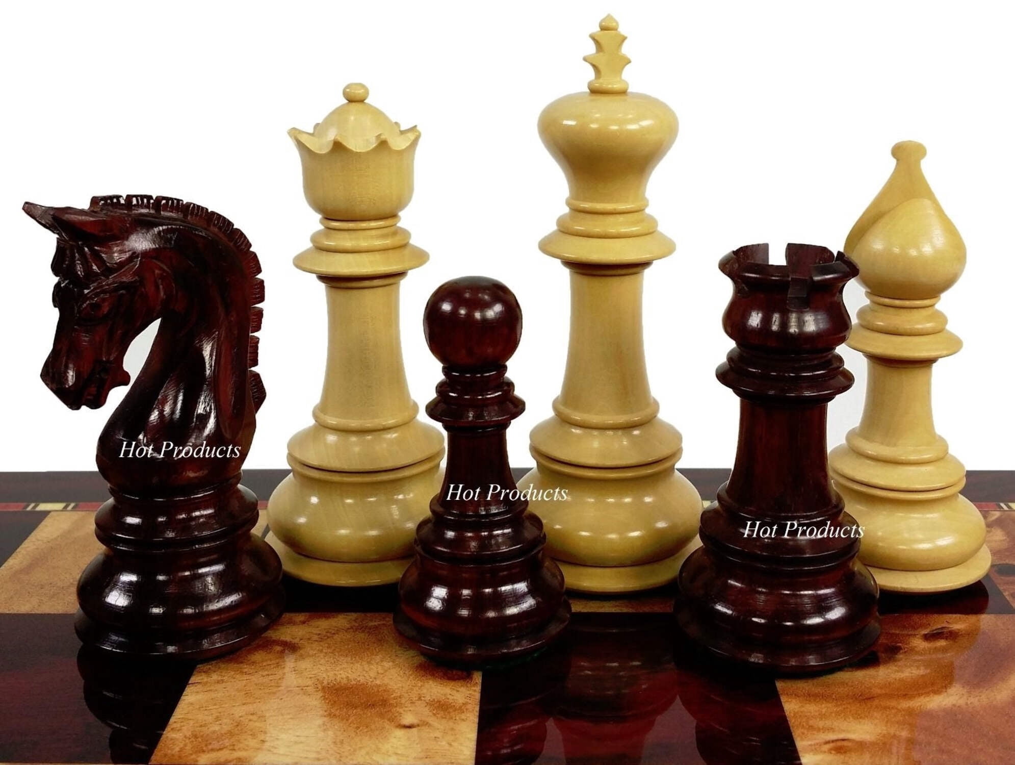 Blood Rosewood Large Staunton bloodwood LUXURY Chess Set 18" Cherry Color Board