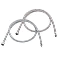 thumbnail image 1 of Conector de manguera de grifo Uxcell de 2 paquetes de 39 pulgadas, conector de compresión hembra G3/8 pulgadas M10 macho para baño, 1 of 6