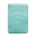 thumbnail image 2 of Vikakiooze Memory Foam Bath Rugs,Soft Absorbent Bathroom Mats, Machine Washable Bathmat, Carpet Rug Room Decor For Shower Floor, Thick Striped, Waved Pattern, 2 of 5