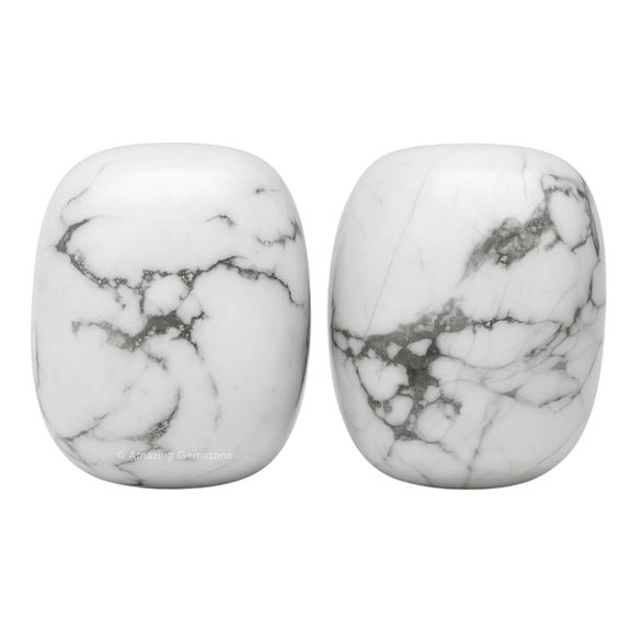 Howlite Crystal Tumbled Stones Polished Rocks (1 OZ)