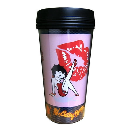 Betty Boop Travel Coffee Mug Tumbler 16 oz Plastic Brand New