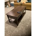 WLIVE Lift Top Coffee Table with Storage, Hidden Compartment, Espresso