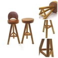 thumbnail image 1 of 2pcs Mini House Brown Plastic High Chairs for Kids Easy to Assemble and Hold 1:12, 1 of 5