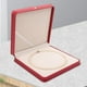 thumbnail image 3 of Caja para collares, estuche de exhibición de joyas de cuero sintético, caja de exhibición de joyas, regalo para collares Rojo, 3 of 8