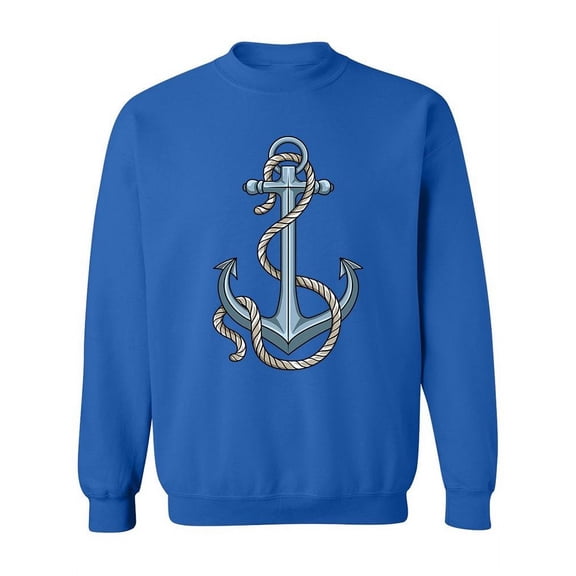 Anchor With Rope Sweatshirt Women -Image by Shutterstock, Female x-Large