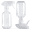 Clear, variant on NIN 2 Pack 360° Spray Bottles, 10 oz Plastic Small Containers with Adjustable Spray Nozzles, Spray Bottles for Hair, Cleaning Solutions, BBQ and Plants Clear