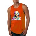 thumbnail image 1 of Wild Bobby Marilyn Monroe Multicolor Pop Art Pop Culture Men Graphic Tank Top, Orange, X-Large, 1 of 1