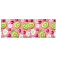 thumbnail image 6 of Yayeee Kitchen Valance Rod Pocket 54" x 18" Living Room Window Curtain, Floral Raspberries, 6 of 6