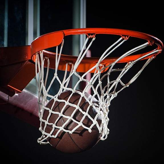 EXHUMKY White Basketball Net, Heavy-Duty and Weather-Resistant for Indoor and Outdoor Basketball Hoops