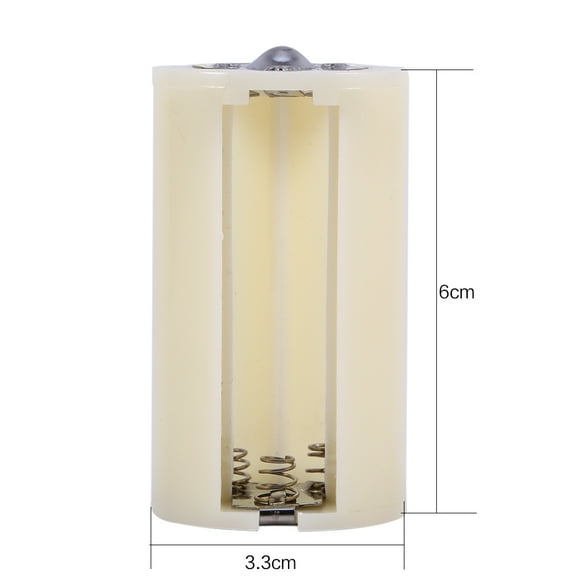 Wchiuoe Battery Converter, ABS Battery Adapter, Industry Emergency For Electronics 3 AA To D Battery