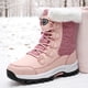 thumbnail image 4 of Zapatos Senderismo Caña Alta para Mujer Zapatos Montañismo Invierno Botas Nieve Zapatos Algodón (8828 Pink Cotton Shoes 39), 4 of 9