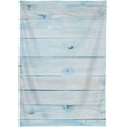thumbnail image 2 of Summer Wooden Blue Rectangle Tablecloth, Dust Proof Anti Wrinkle Wipeable Table Cloth Tabletop for of Dinner Kitchen Wedding Holiday Party 54"x72" Home Decor, 2 of 7