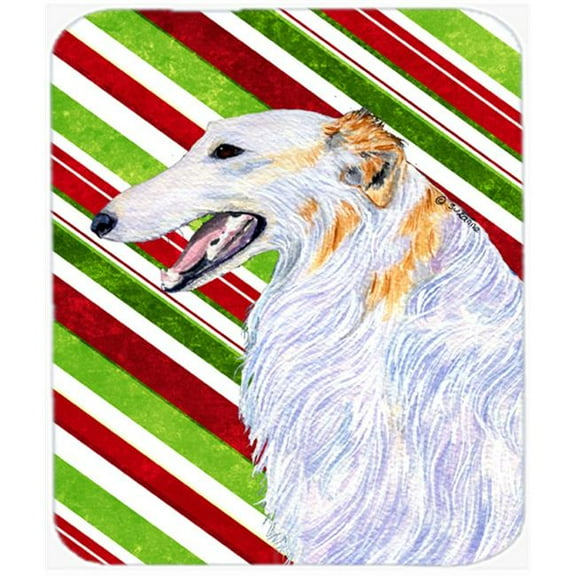 Carolines Treasures Borzoi Candy Cane Holiday Christmas Mouse Pad