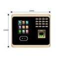 thumbnail image 3 of UF100plus Biometric Face Recognition Time Attendance Machine System With Keyboard Fingerprint Reader Time Clock ,Accurate Calculations, 3 of 7