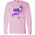 thumbnail image 3 of Inktastic Alzheimers Awareness I Wear Purple for My Sister Long Sleeve T-Shirt, 3 of 5