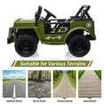 thumbnail image 6 of Yesfashion Kids 12V Ride on Car Jeep SUV Electric Stroller Ride on Truck with Remote Control Spring Suspension LED Lights Music Safety Belt, 6 of 8
