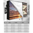 thumbnail image 7 of Outdoor TV Cover 60 to 65 Inch Weatherproof, Southwest Boho Pattern Waterproof TV Screen Protector for Outside Decor with Zipper and Pocket 58"L x 37"H , Aztec Tribal Texture Brown Blue Green, 7 of 7