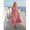 Red, variant on Womens Red Striped Ruched Waist Short Sleeve Vacation Midi Sundress