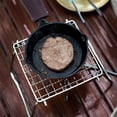 thumbnail image 3 of Parrilla plegable de acero inoxidable para fogatas, para mochileros, de 24 x 16 cm, ideal para acampar, cocinar al aire libre, hacer picnics y asar., 3 of 8