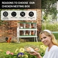thumbnail image 6 of 6 Compartment Chicken Nesting Box, Nesting Boxes for Chickens, Metal Chicken Laying Boxes with Perch, Secure Lid, Versatile Wall Mount or Free Standing for Hens, 6 of 9