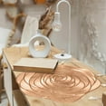 thumbnail image 5 of Round Rose Gold Placemats Set of 1 Tablemats Flower Vinyl Place Mats Table Setting Kitchen Table Mats for Dining Table Holiday Wedding Decorative 15x15 in, 5 of 6
