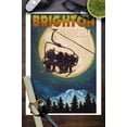 thumbnail image 3 of Brighton, Utah, Ski Lift and Full Moon (9x12 Wall Art Print, Home Decor), 3 of 3