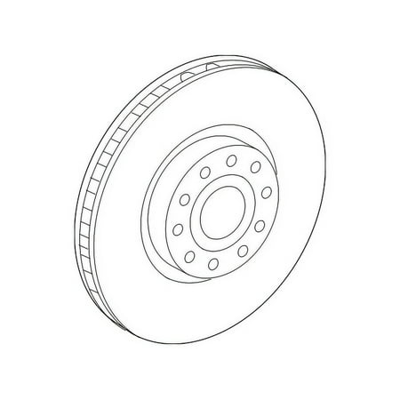 Genuine OE Volkswagen Rotor - 3QF-615-301-F