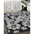 thumbnail image 2 of Ahgly Company Indoor Square Patterned Charcoal Black Area Rugs, 4' Square, 2 of 6