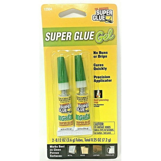 The Original Super Glue Super Glue Thick Gel, 2Tubes 2Gm Walmart