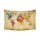 thumbnail image 1 of Tapiz Horizontal ABPHQTO Acuarela Vintage Antiguo Retro Mapa del mundo 150x228 cm, 1 of 1