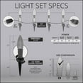 thumbnail image 2 of Wintergreen Lighting C9 Warm White OptiCore Faceted LED Christmas Pathway Light Kit, 25 Lights, 12" Spacing, Green Wire, 25 ft, 2 of 8