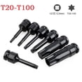 thumbnail image 5 of 1 Pcs Torx Socket Bits 1/2 Inch Drive Socket Adapter Screwdriver Bits T30 Series, 5 of 11