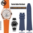 thumbnail image 2 of Correa de reloj de caucho fluorado FKM de primera calidad para Vacheron Constantin 4500V 5500V 7900V Correa de reloj con boca convexa Correa de reloj naranja de 7 mm, 2 of 5