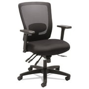 Alera Alera Envy Series Mesh Mid-back Multifunction Chair, Supports Up To 250 Lbs., Black Seat/black Back, Black Base