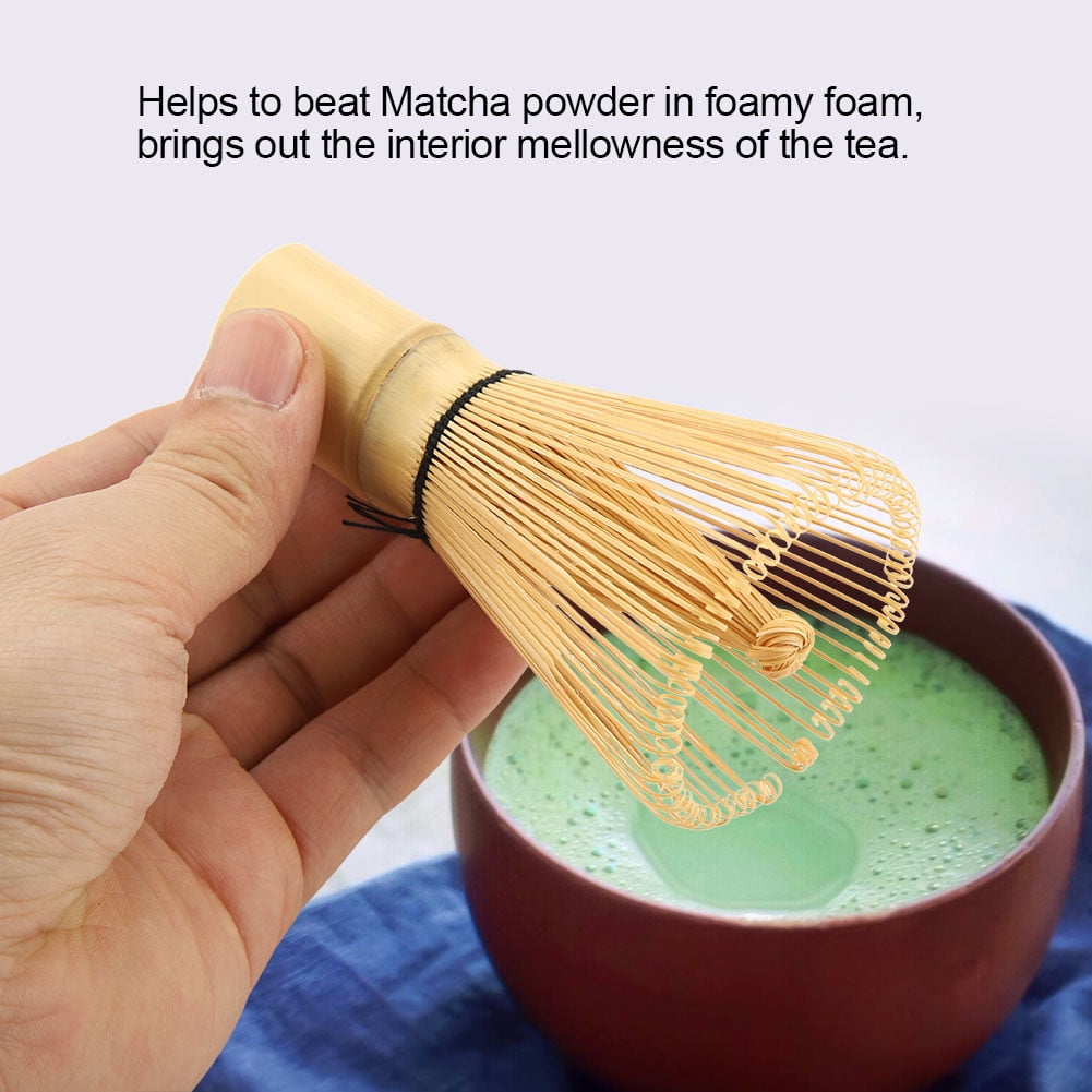 Niady Natural Bamboo Tea Whisk Chasen Preparing Matcha Powder Brush Tool 72 Prongs 