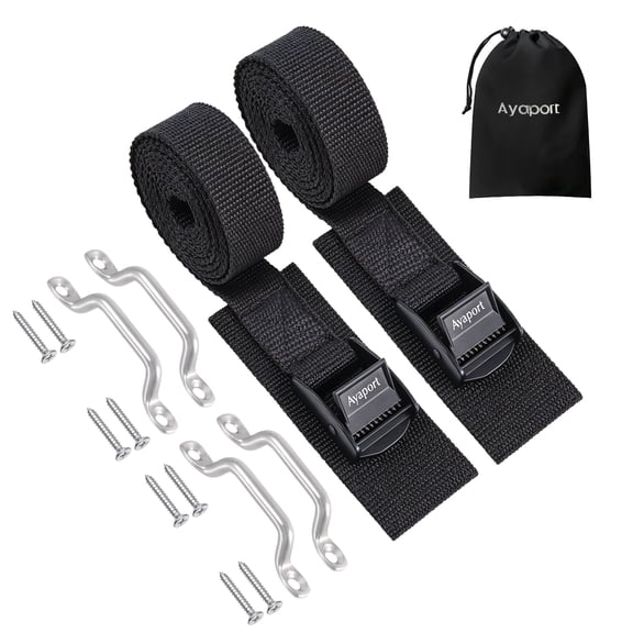 Ayaport Battery Tie Down Strap Hold Down Kit, for Boat, RV,1"x48", 2 Pack
