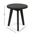 thumbnail image 2 of 15" Modern Outdoor Acacia Wood Round End Table, 3 Color, 2 of 5