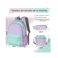 thumbnail image 2 of Mochila Escolar Viaje Bolsa Antirrobo Backpack Mochila Reforazada Para Laptop Set 3piezas Mochila Con Lonchera Y Lapice, 2 of 4