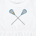 thumbnail image 4 of Inktastic Lacrosse Sticks Future Player Girls Baby Dress, 4 of 5